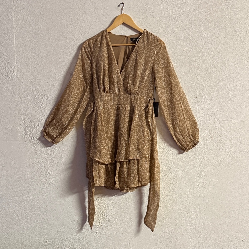 Japna Gold Midi Dress